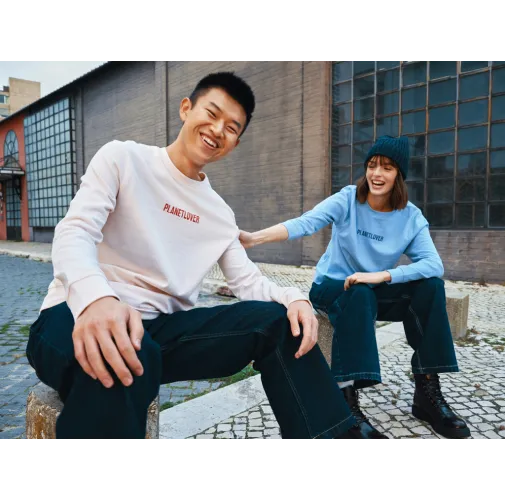 Cuello redondo de algodón reciclado IQONIQ Etosha