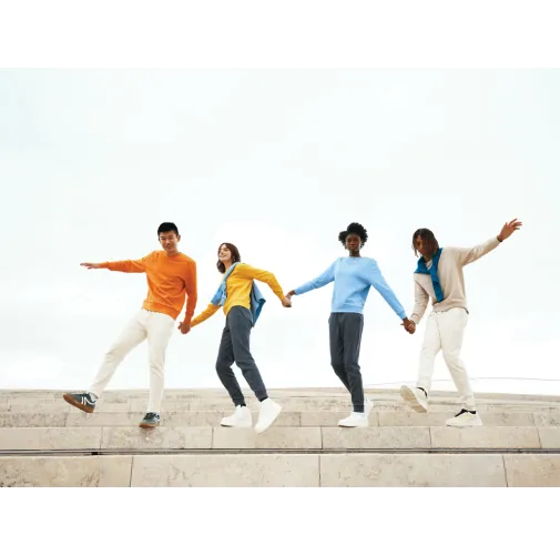 Cuello redondo de algodón reciclado IQONIQ Etosha