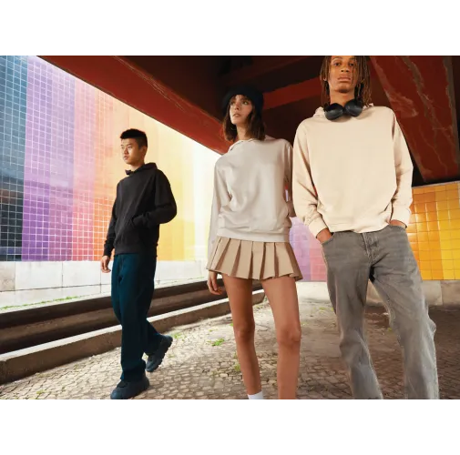 Sudadera IQONIQ Yengo con capucha algodón reciclado