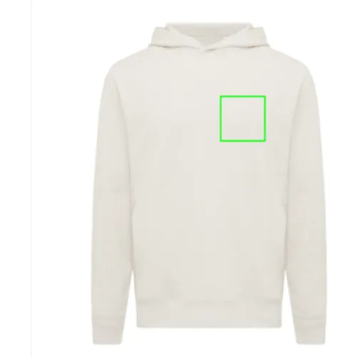 Sudadera IQONIQ Yengo con capucha algodón reciclado