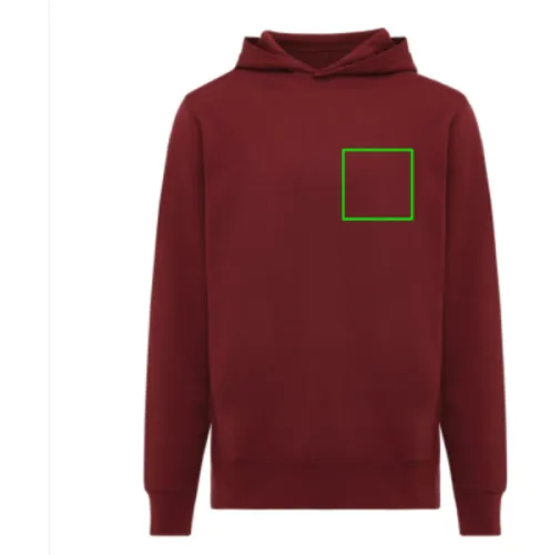 Sudadera IQONIQ Yengo con capucha algodón reciclado