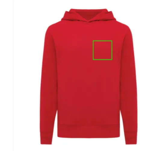 Sudadera IQONIQ Yengo con capucha algodón reciclado