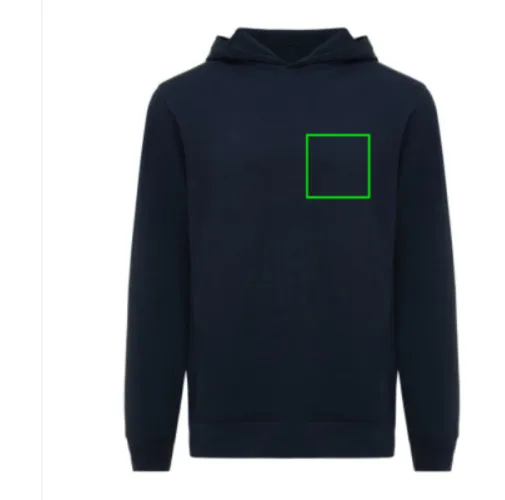 Sudadera IQONIQ Yengo con capucha algodón reciclado