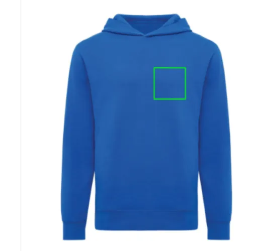 Sudadera IQONIQ Yengo con capucha algodón reciclado