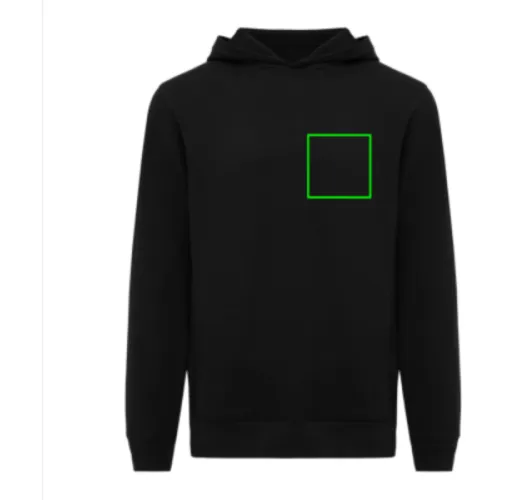 Sudadera IQONIQ Yengo con capucha algodón reciclado