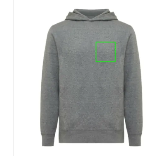 Sudadera IQONIQ Yengo con capucha algodón reciclado