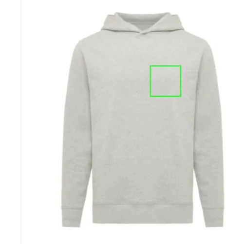 Sudadera IQONIQ Yengo con capucha algodón reciclado