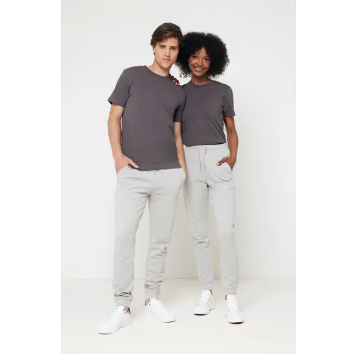 heather grey Pantalón IQONIQ Cooper de algodón reciclado