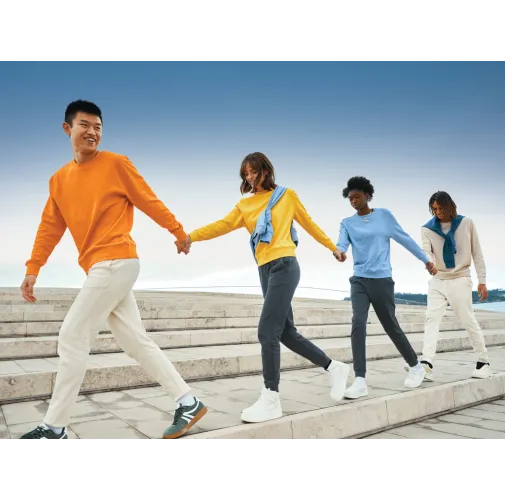 heather anthracite Pantalón IQONIQ Cooper de algodón reciclado