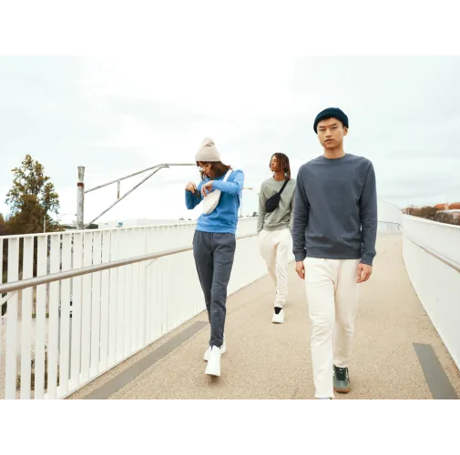 natural raw Pantalón IQONIQ Cooper de algodón reciclado