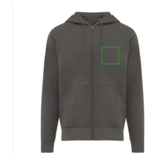 Sudadera IQONIQ Abisko con capucha algodón reciclado