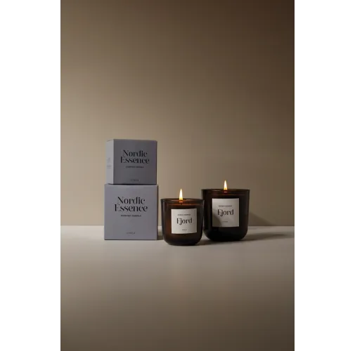 azul, marrón oscuro Vela grande VINGA perfumada esencia Nórdica