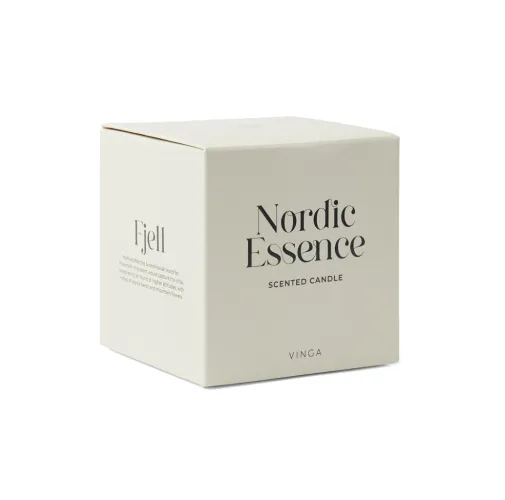 blanquecino, marrón oscuro Vela grande VINGA perfumada esencia Nórdica