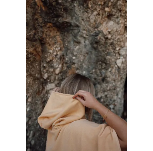 Poncho de playa de felpa VINGA Tolo hamam