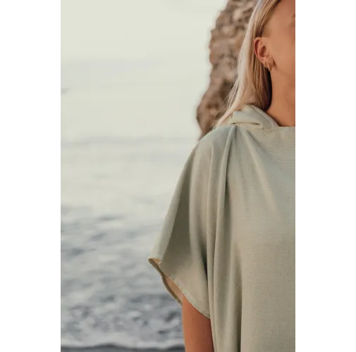 Poncho de playa de felpa VINGA Tolo hamam