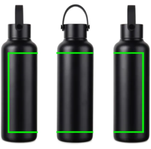 VINGA Botella ac. inox. reciclado RCS Baltimore 600 ml