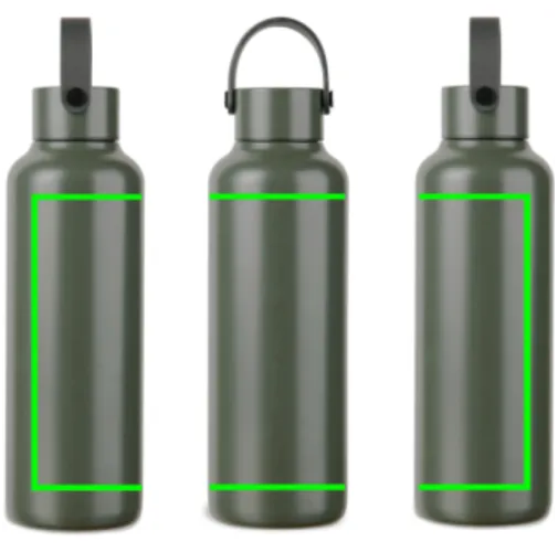 VINGA Botella ac. inox. reciclado RCS Baltimore 600 ml