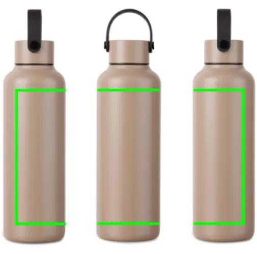 VINGA Botella ac. inox. reciclado RCS Baltimore 600 ml