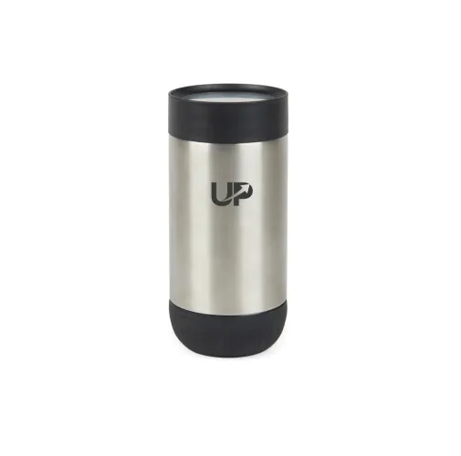 plata, negro Taza push VINGA Erie RCS SS reciclada 350 ml