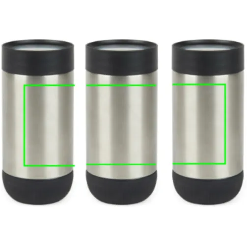 plata, negro Taza push VINGA Erie RCS SS reciclada 350 ml