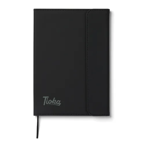 negro Cuaderno de PU y papel certificado VINGA Baltimore GRS