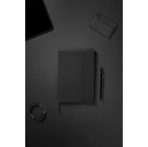 negro Cuaderno de PU y papel certificado VINGA Baltimore GRS