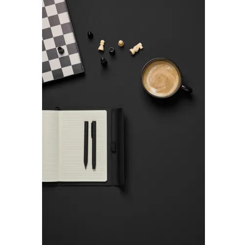 negro Cuaderno de PU y papel certificado VINGA Baltimore GRS