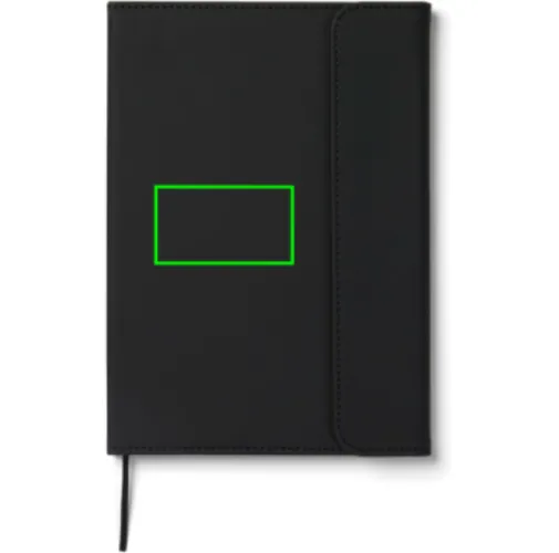 negro Cuaderno de PU y papel certificado VINGA Baltimore GRS