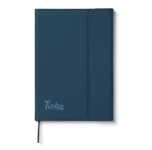 azul marino Cuaderno de PU y papel certificado VINGA Baltimore GRS