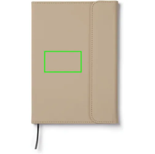 greige Cuaderno de PU y papel certificado VINGA Baltimore GRS