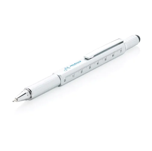 Bolígrafo herramienta 5 en 1