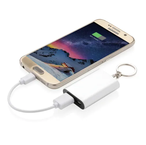 plata Powerbank llavero 1.000 mAh