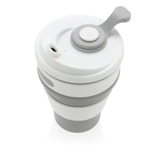 gris Taza plegable de silicona