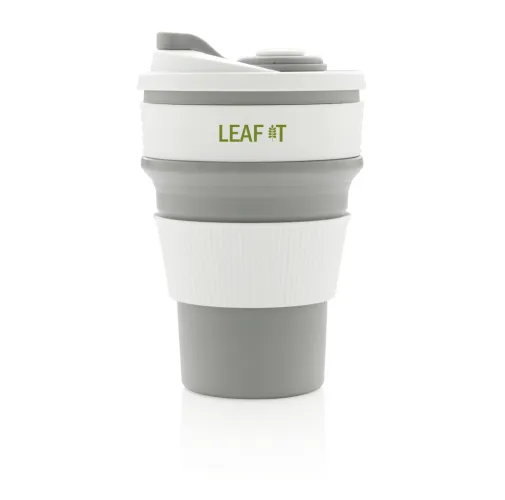 gris Taza plegable de silicona