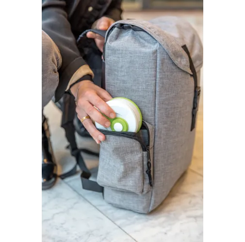 verde Taza plegable de silicona