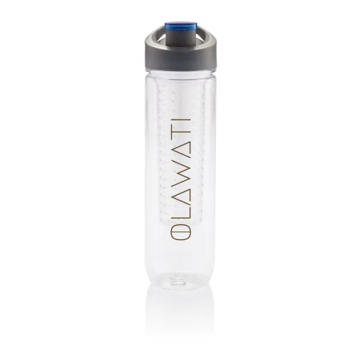 azul Botella de agua con infusor