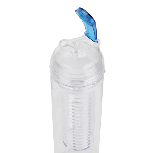 azul Botella de agua con infusor