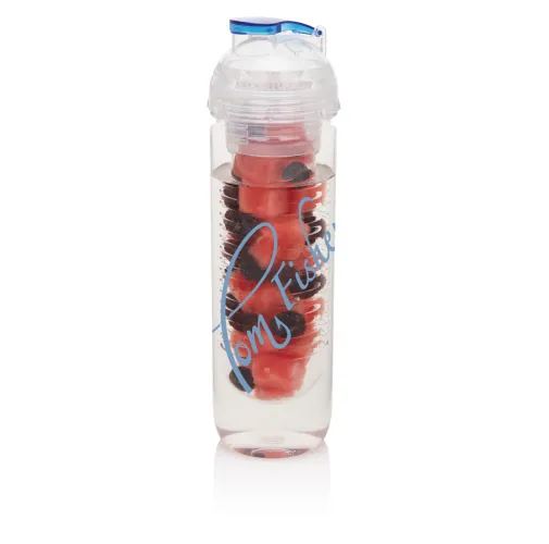 azul Botella de agua con infusor