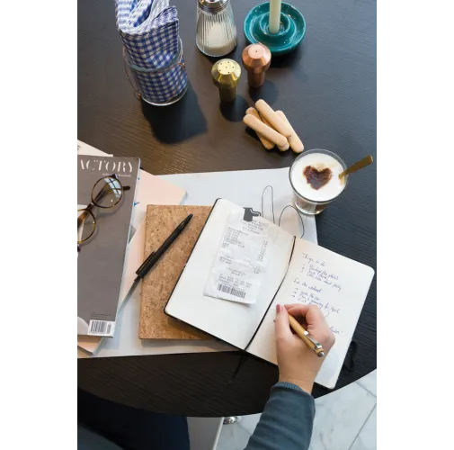 Libreta A5 con bolígrafo touch de bambú